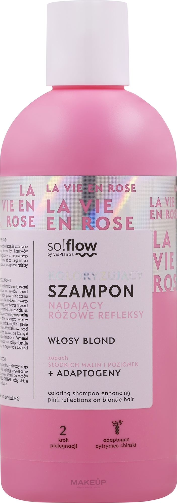 Shampoo für blondes Haar - SO!FLOW Pink Reflections — Bild 300 ml