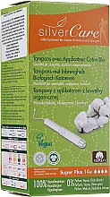 Düfte, Parfümerie und Kosmetik Tampons aus Bio-Baumwolle mit Applikator Super Plus 14 St. - Masmi Silver Care