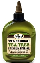 Natürliches Haaröl mit Teebaumöl - Difeel 99% Natural Tea Tree Premium Hair Oil — Bild N1
