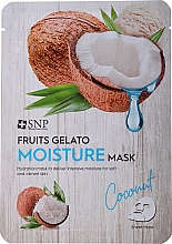 Düfte, Parfümerie und Kosmetik Feuchtigkeitsspendende Tuchmaske mit Kokosnuss - SNP Fruits Gelato Moisture Mask Coconut