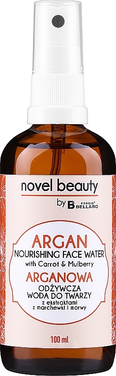 Pflegendes Arganwasser für das Gesicht mit Karotten- und Brombeerextrakt - Fergio Bellaro Novel Beauty — Bild N1