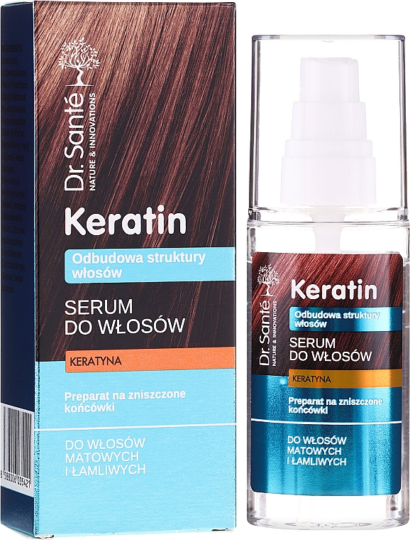 Serum für stumpfes und sprödes Haar mit Keratin - Dr. Sante Keratin