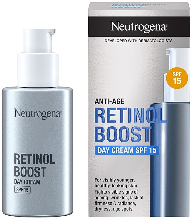 Gesichtscreme für den Tag - Neutrogena Anti-Age Retinol Boost Day Cream SPF 15 — Bild N1