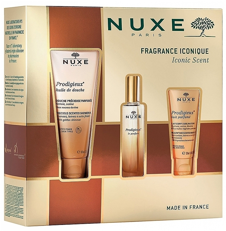 Nuxe Prodigieux - Set (Eau de Parfum/30 ml + Duschöl/100 ml + Körperlotion/30 ml) — Bild N1