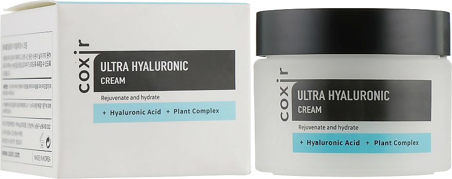 Intensiv verjüngende und feuchtigkeitsspendende Gesichtscreme mit Hyaluronsäure und pflanzlichem Komplex - Coxir Ultra Hyaluronic Cream — Bild N1