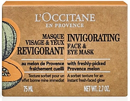 Belebende Maske für Augen und Gesicht mit Melonenextrakt - L'Occitane Invigorating Face & Eye Mask — Bild N4