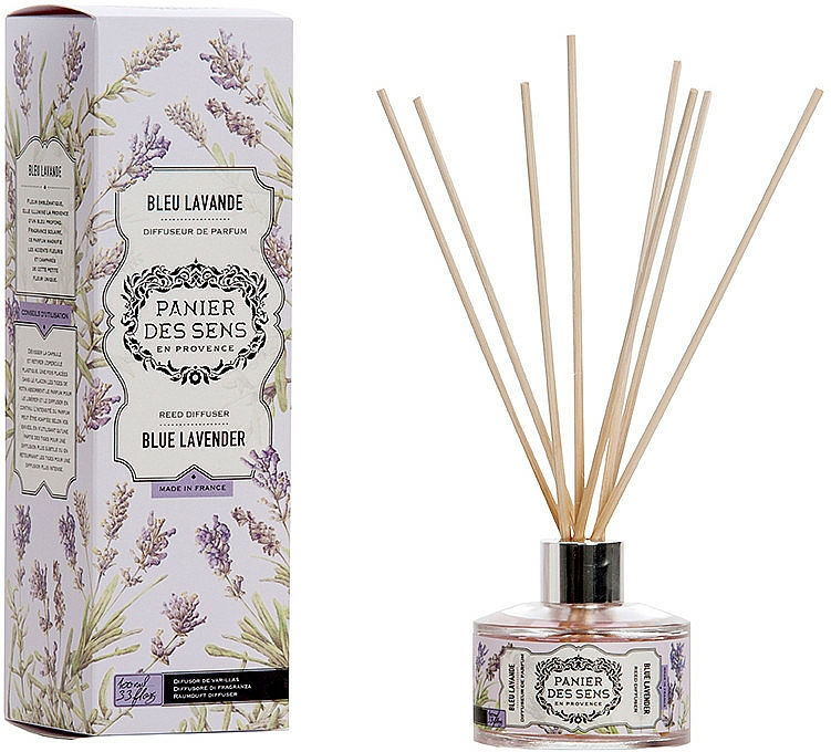 Aroma-Diffusor mit Duftholzstäbchen Blauer Lavendel - Panier Des Sens Lavender Reed Diffuser — Bild N1