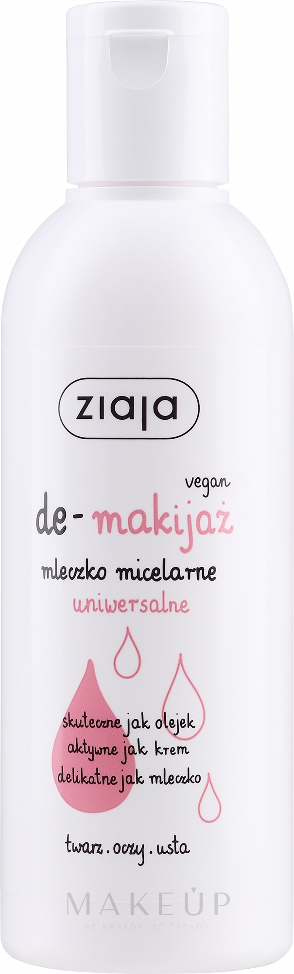 Mizellen-Reinigungsmilch für Gesicht, Augen und Lippen - Ziaja Micellar Uniwersalne — Bild 200 ml