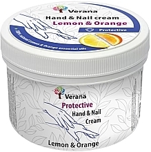 Düfte, Parfümerie und Kosmetik Schutzcreme für Hände und Nägel Zitrone und Orange - Verana Protective Hand & Nail Cream Lemon & Orange
