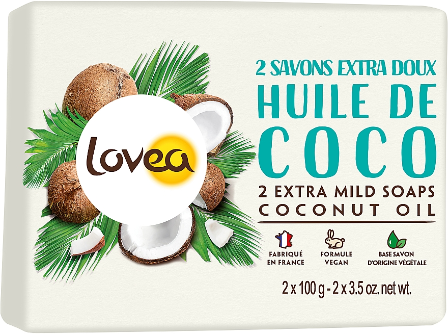 Seife mit Kokosnuss - Lovea Extra Mild Soaps Coconut — Bild N1