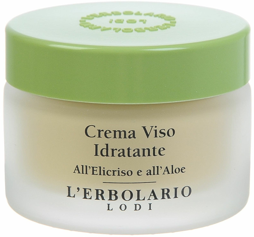 Feuchtigkeitsspendende Gesichtscreme mit Strohblumen und Aloe - L'erbolario Crema Viso Idratante all'Elicriso e all' Aloe — Bild N2