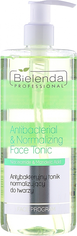 Antibakterielles und normalisierendes Gesichtstonikum - Bielenda Professional Face Program Antibacterial & Normalizing Face Tonic