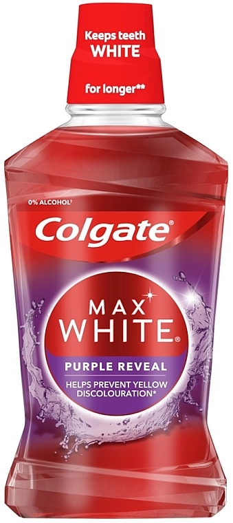 Flüssiges Mundwasser - Colgate Max White Purple Reveal  — Bild N2