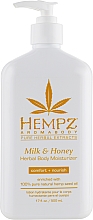 Körpermilch mit Honig - Hempz Milk And Honey Herbal Body Moisturizer — Bild N3