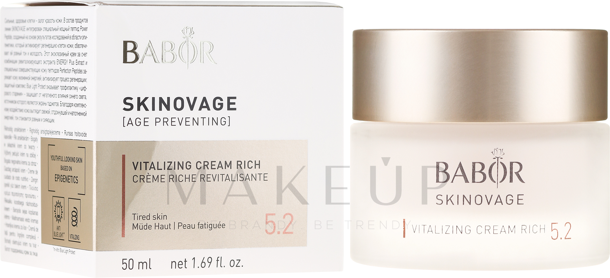 Reichhaltige Gesichtspflegecreme zur Vitalisierung müder Haut - Babor Skinovage Vitalizing Cream Rich — Bild 50 ml
