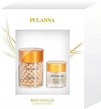 Düfte, Parfümerie und Kosmetik Gesichtspflegeset - Pulanna Bio-Gold (Gesichtscreme 60g + Augengel 21g)