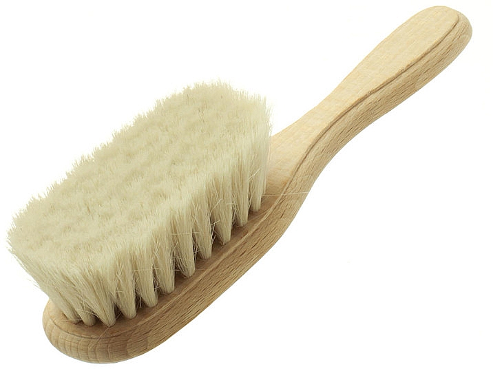 Babybürste mit Ziegenborsten - Hydrea London Extra Soft Baby Brush With Soft Goats Hair Bristles — Bild N1