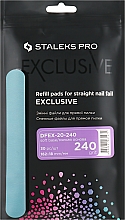 Düfte, Parfümerie und Kosmetik Ersatzfeilenblätter Exclusive 20 Körnung 240 gerade 30 St. - Staleks Pro Exclusive (30 St.)