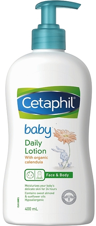 Babylotion für Gesicht und Körper - Cetaphil Baby Daily Lotion With Organic Calendula — Bild N1