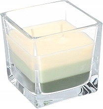 Düfte, Parfümerie und Kosmetik Duftende dreischichtige Kerze im Glas Grüner Tee - Bispol Scented Candle Green Tea