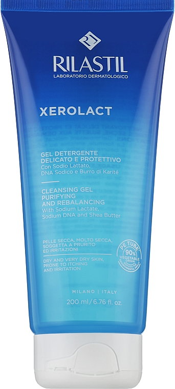 Sanftes Reinigungs-Schutzgel - Rilastil Xerolact Cleansing Gel Delicate & Protective — Bild N1