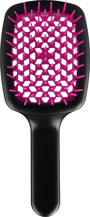 Haarbürste matt schwarz-pink - Janeke CurvyM Extreme Volume Brush — Bild N2
