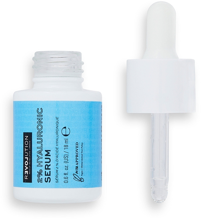 Feuchtigkeitsspendendes Serum mit Hyaluronsäure - Relove By Revolution 2% Hydrating Hyaluronic Acid Serum — Bild N2