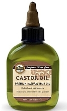 Natürliches Haaröl mit Rizinusöl - Difeel Sunflower Mega Care Castor Oil Premium Natural Hair Oil — Bild N1