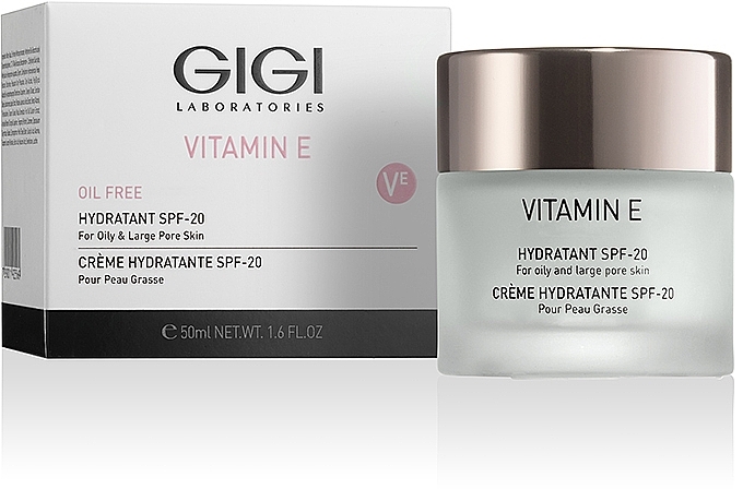 Feuchtigkeitsspendende Gesichtscreme für fettige Haut mit Vitamin E - Gigi Vitamin E Moisturizer for oily skin SPF 17 — Foto N2