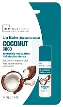 Düfte, Parfümerie und Kosmetik Intensiv feuchtigkeitsspendender Lippenbalsam mit Kokosnussgeschmack - IDC Institute Lip Balm Coconut
