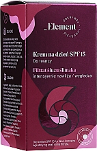 Düfte, Parfümerie und Kosmetik Anti-Aging Tagescreme für das Gesicht mit Schneckenschleimfiltrat SPF 15 - _Element Snail Slime Filtrate Day Cream SPF 15
