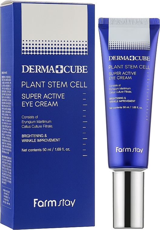 Augencreme mit pflanzlichen Stammzellen - Farmstay Dermacube Plant Stem Cell Super Active Eye Cream — Bild N4