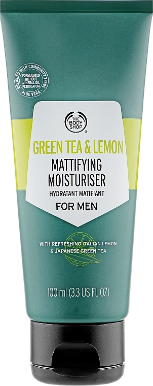 Feuchtigkeitsspendende und mattierende Gesichtscreme für Männer mit grünem Tee und Zitrone - The Body Shop Green Tea and Lemon Mattifying Moisturiser For Men — Bild N1