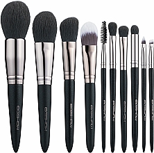Düfte, Parfümerie und Kosmetik Make-up Pinselset 10-tlg. - Eigshow Beauty Light Gun Black Brush Kit