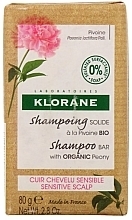 Festes Shampoo für empfindliche Kopfhaut - Klorane Peony Solid Shampoo — Bild N1