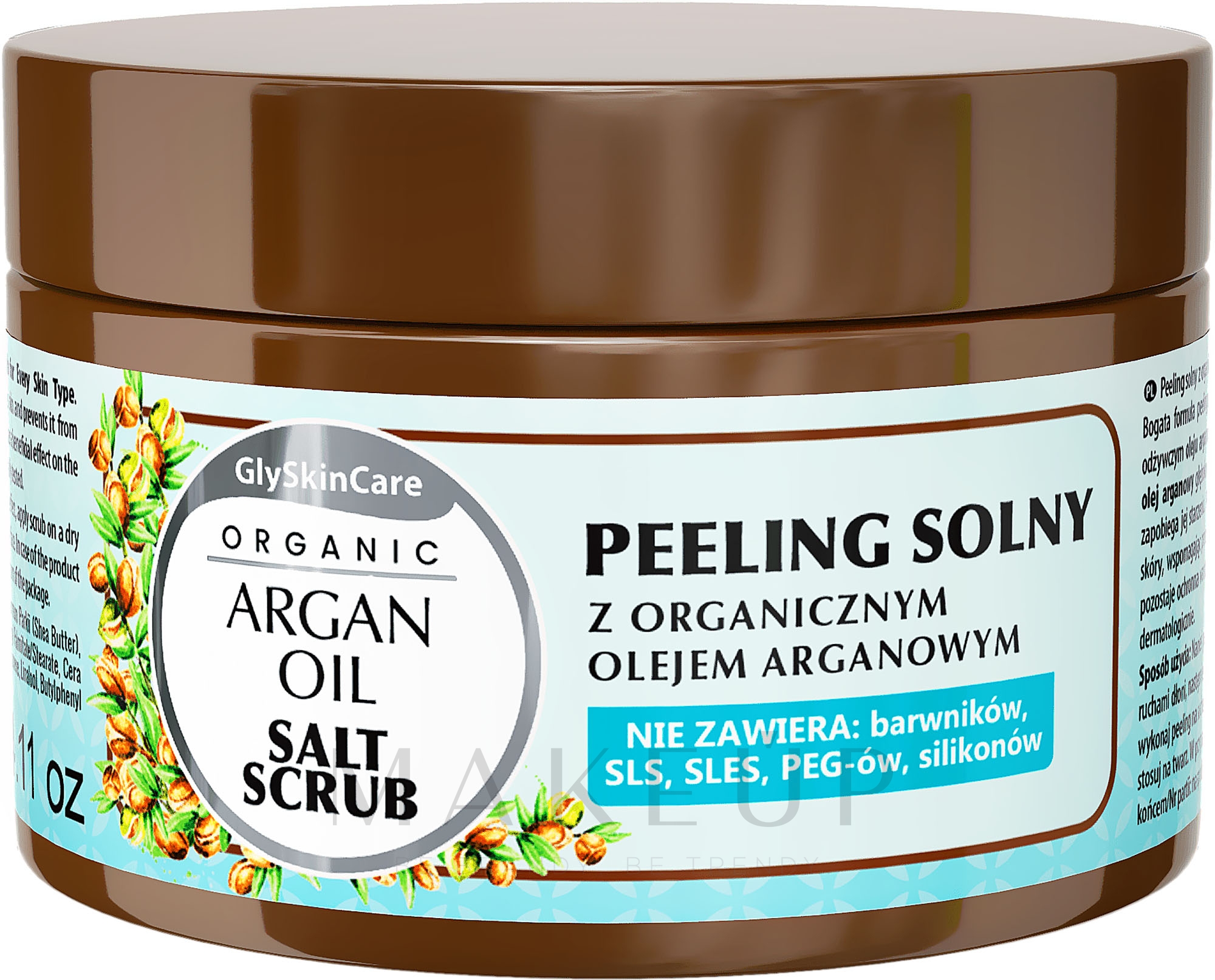 Salzpeeling für den Körper mit Bio Arganöl - GlySkinCare Argan Oil Salt Scrub — Bild 400 g