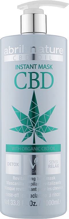 Entgiftende Haarmaske mit Hanföl - Abril et Nature CBD Cannabis Oil Elixir — Bild N3
