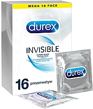 Düfte, Parfümerie und Kosmetik Kondome extra dünn 16 St. - Durex Invisible Extra Thin Extra Sensitive