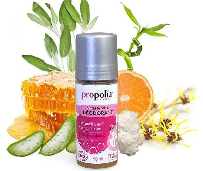 Deo Roll-on - Propolia Hamamelis Honey & Alum Crystal Roll-On Deodorant — Bild N2
