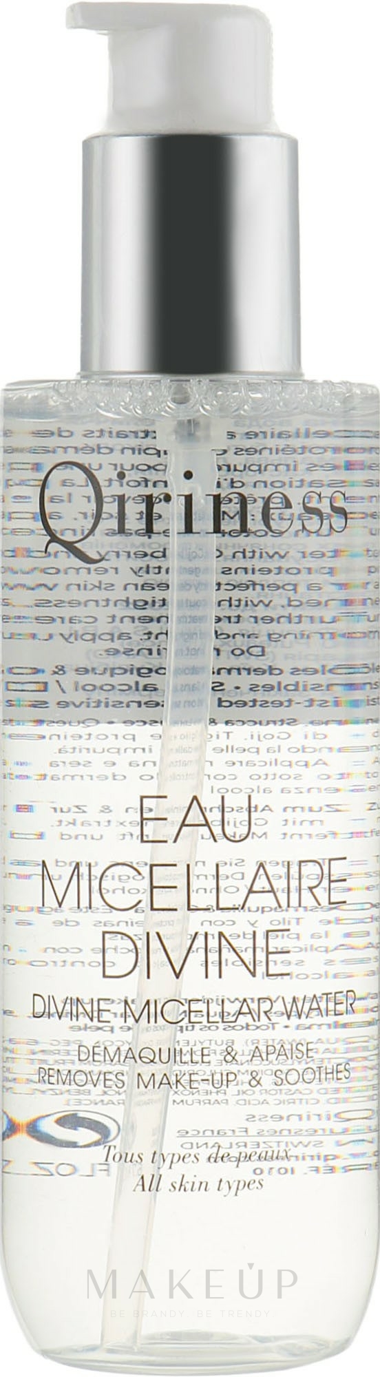 Beruhigendes Mizellen-Reinigungswasser für alle Hauttypen - Qiriness L’Eau Micellaire Divine — Bild 200 ml