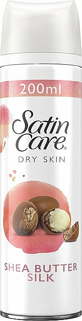 Rasiergel mit Sheabutter für trockene Haut - Gillette Satin Care Dry Skin Shea Butter Silk Shave Gel — Bild N1