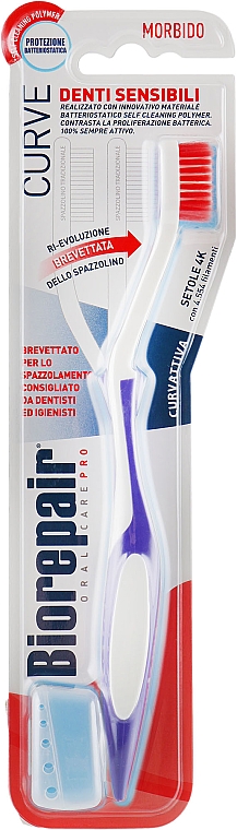 Zahnbürste weich Oral Care Pro violett-weiß - Biorepair Oral Care Pro — Bild N2