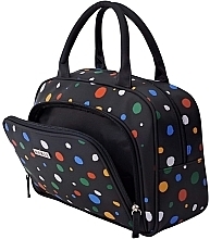 Kosmetiktasche mit Griffen, schwarz - Noble Dots D005 — Bild N1