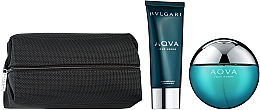 Bvlgari Aqva Pour Homme - Duftset (Eau de Toilette/100ml + After Shave Balsam/100ml + Kosmetiktasche) — Bild N2
