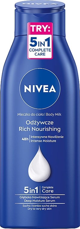 Pflegende und feuchtigkeitsspendende Körpermilch mit Vitamin E - NIVEA Nourishing Body Milk