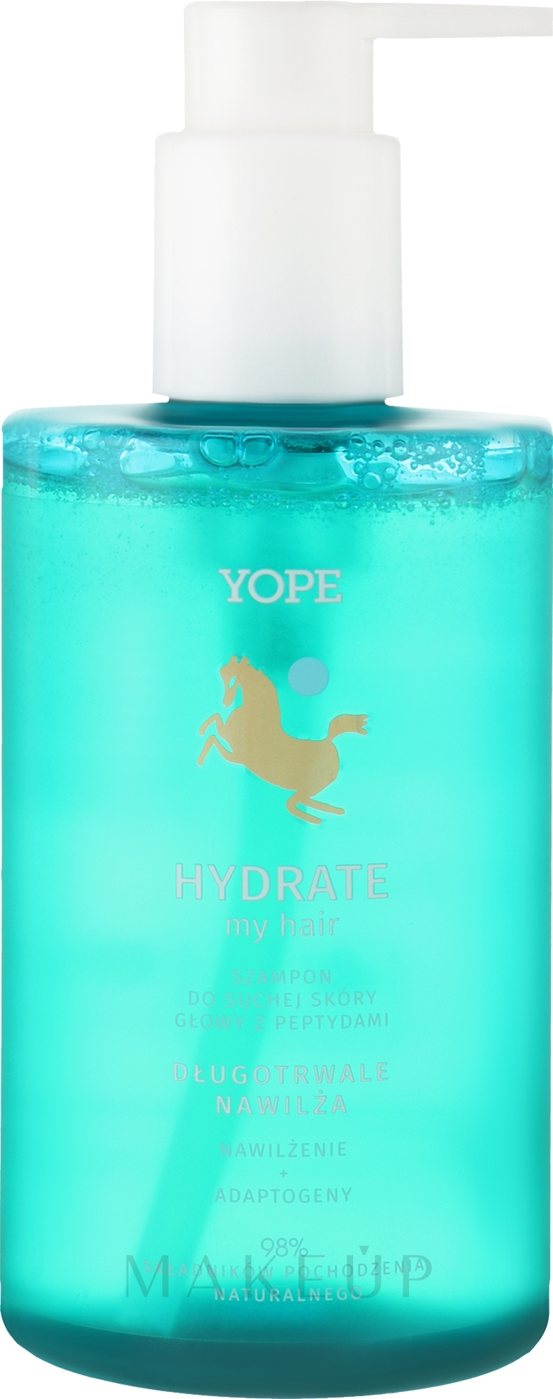 Shampoo für trockene Kopfhaut mit Peptiden - Yope Hydrate — Bild 300 ml