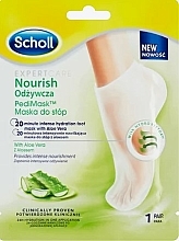 Düfte, Parfümerie und Kosmetik Pflegende Fußmaske mit Aloe Vera - Scholl Expert Care Nourish Foot Mask