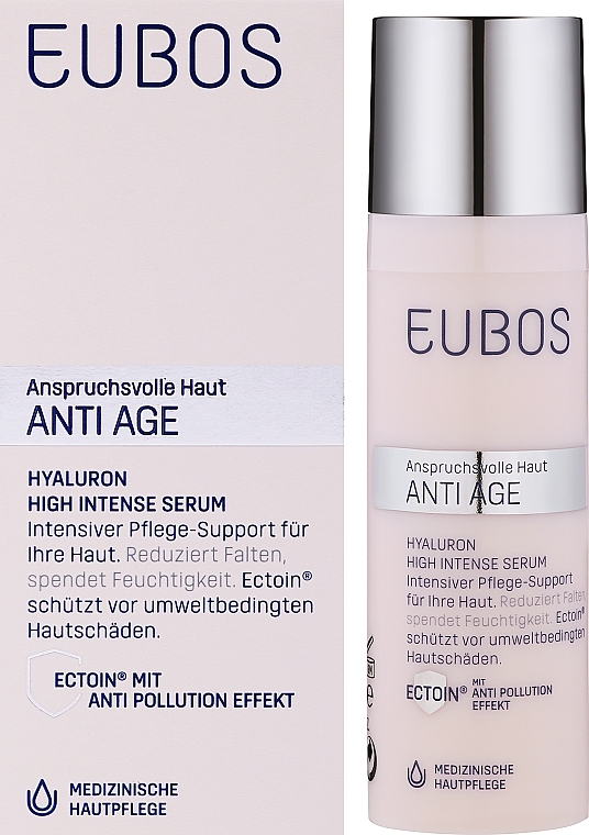 Intensives Anti-Aging Gesichtsserum mit Hyaluronsäure - Eubos Med Anti Age Hyaluron High Intense Serum — Bild N2