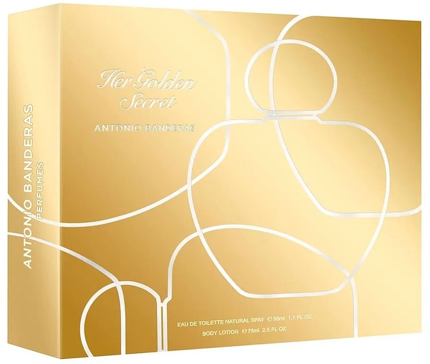 Antonio Banderas Her Golden Secret - Duftset (Eau de Toilette 50ml + Körperlotion 75ml) — Bild N2