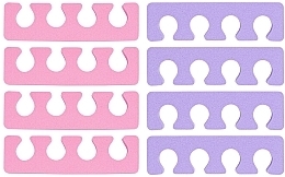Pediküre Trenner rosa und violett - Brushworks Toe Separators — Bild N2